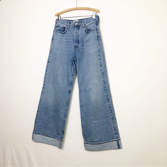 Agolde Dame wide leg cuffed buttonfly jeans - Picture 10 of 15